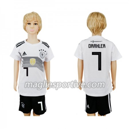 Completo Calcio Germania Draxler 7 Bambino Divisa Prima Mondiali 2018